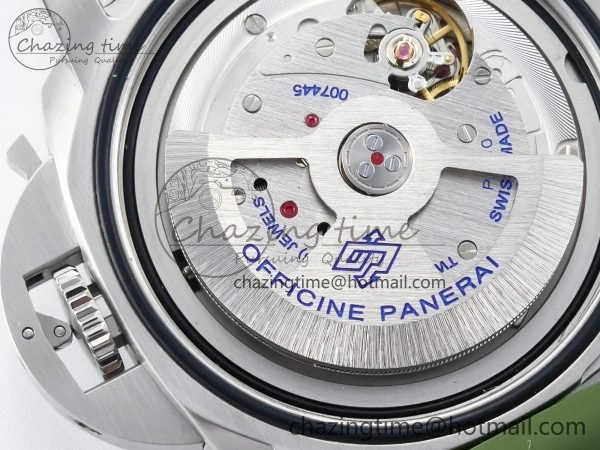 Stretchable PAM1226 V SS TTF 1:1 Best Edition on Green Rubber Strap P 8322