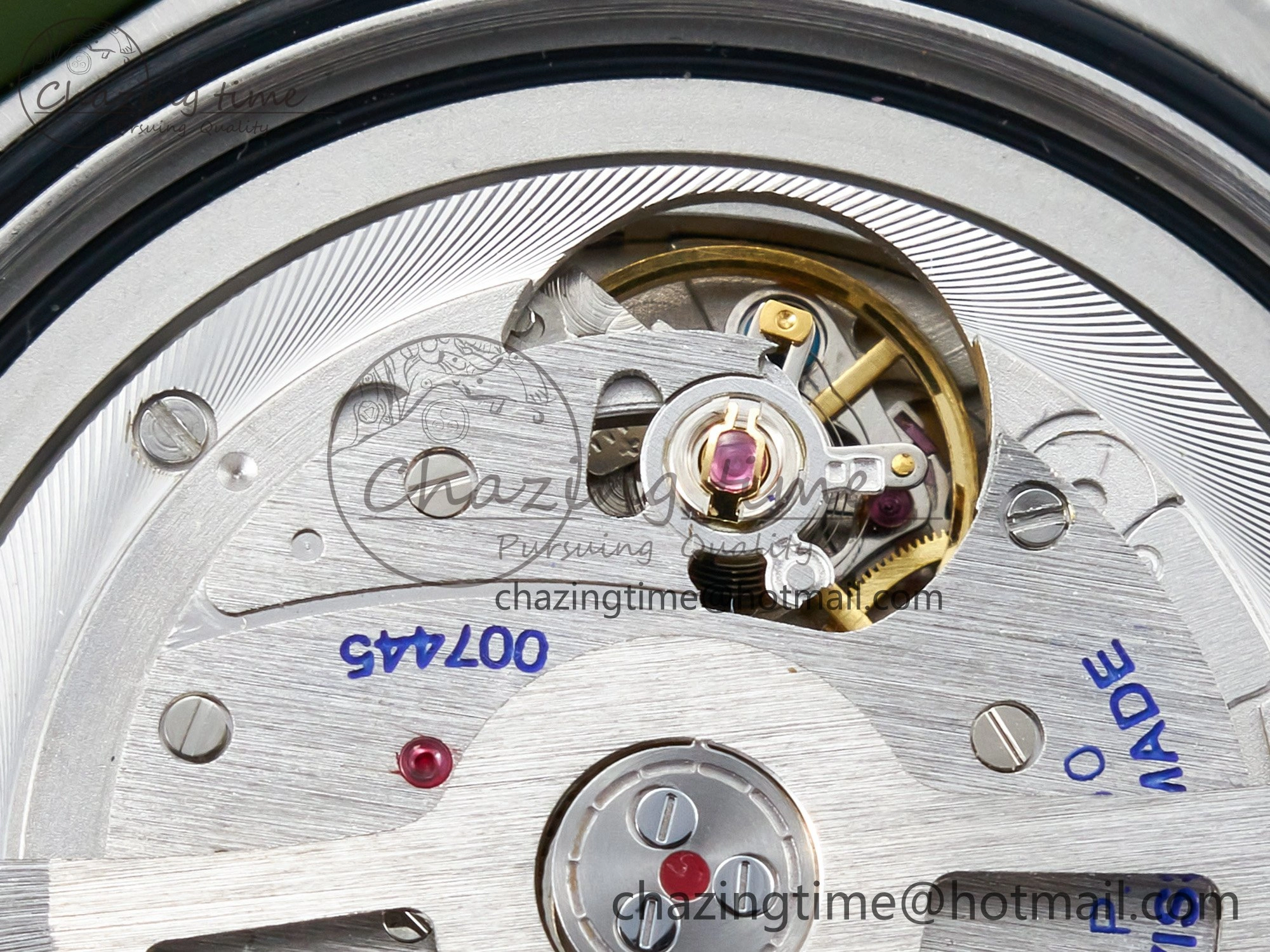 Stretchable PAM1226 V SS TTF 1:1 Best Edition on Green Rubber Strap P 8322