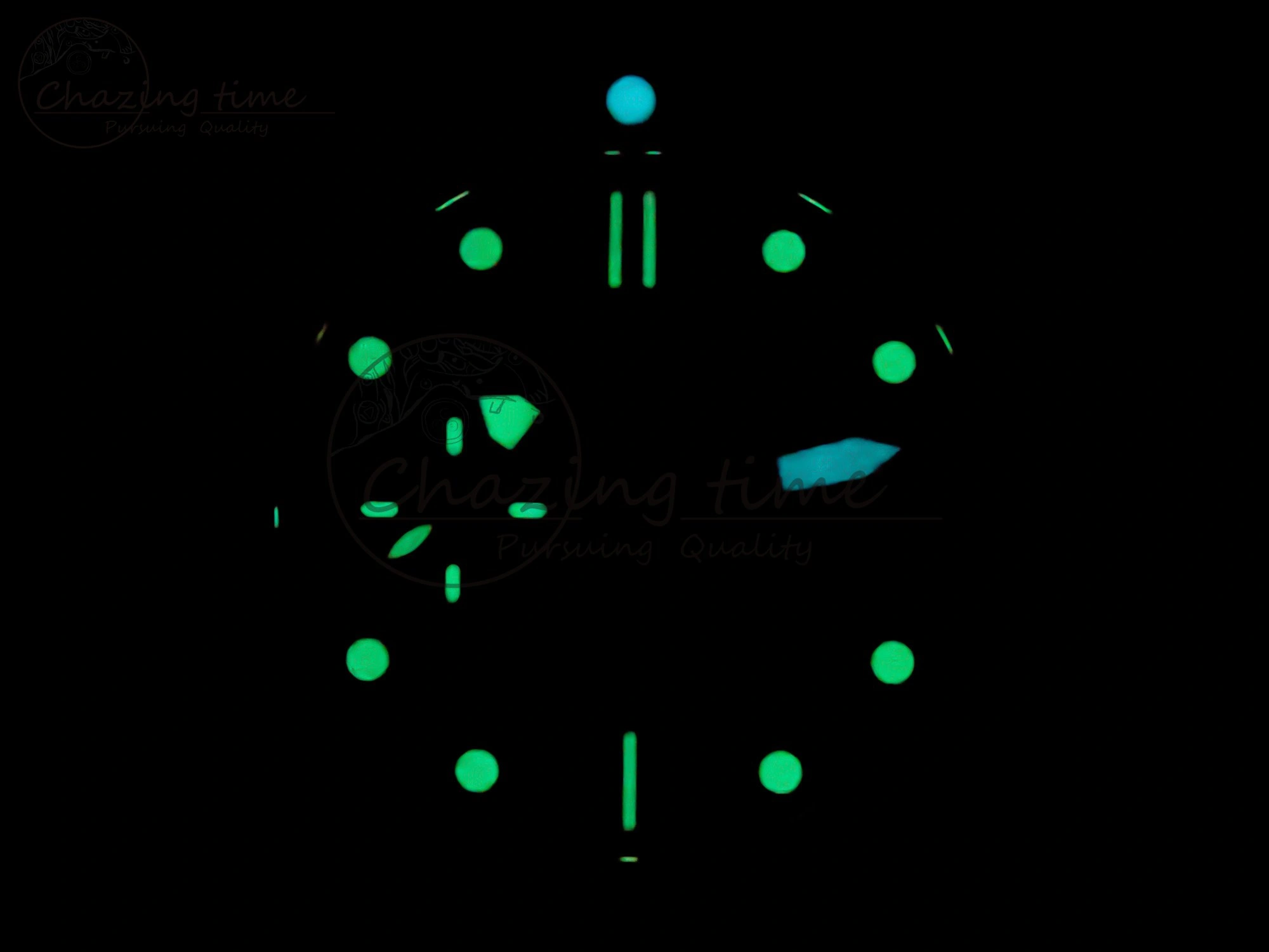 PAM1229 V SS TTF 1:1 Best Edition on Black Rubber Strap P Vibrant 8333