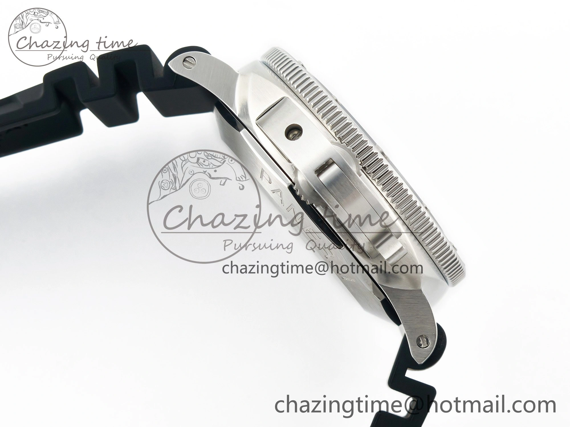 PAM1229 V SS TTF 1:1 Best Edition on Black Rubber Strap P Vibrant 8333