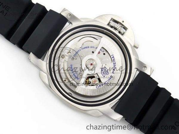 PAM1229 V SS TTF 1:1 Best Edition on Black Rubber Strap P Vibrant 8333