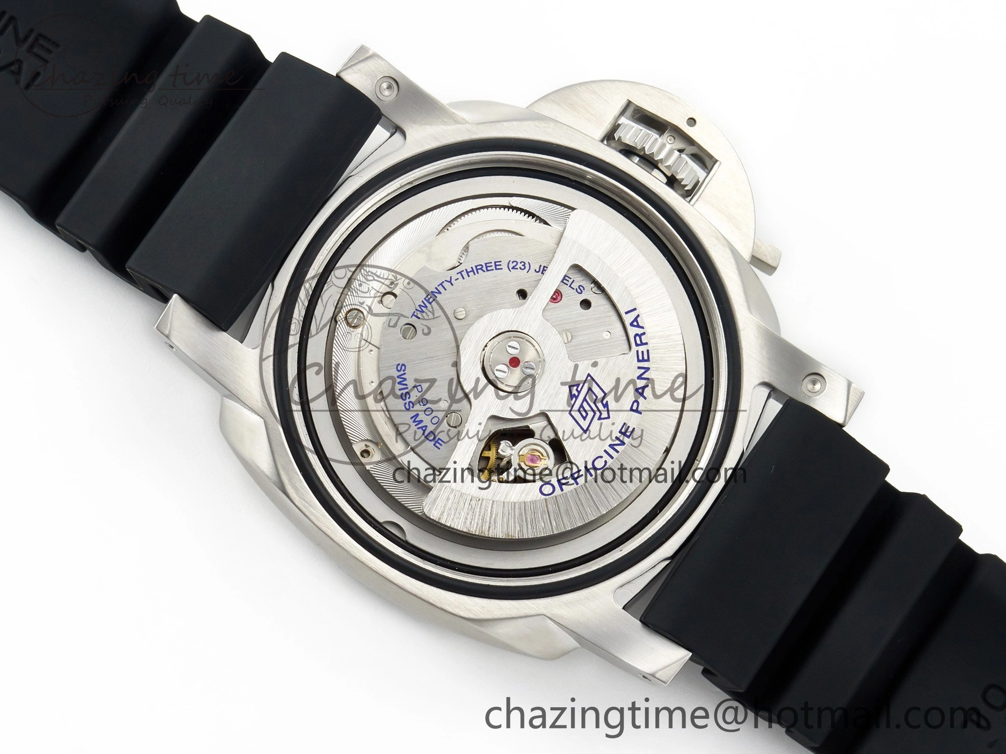 PAM1229 V SS TTF 1:1 Best Edition on Black Rubber Strap P Vibrant 8333