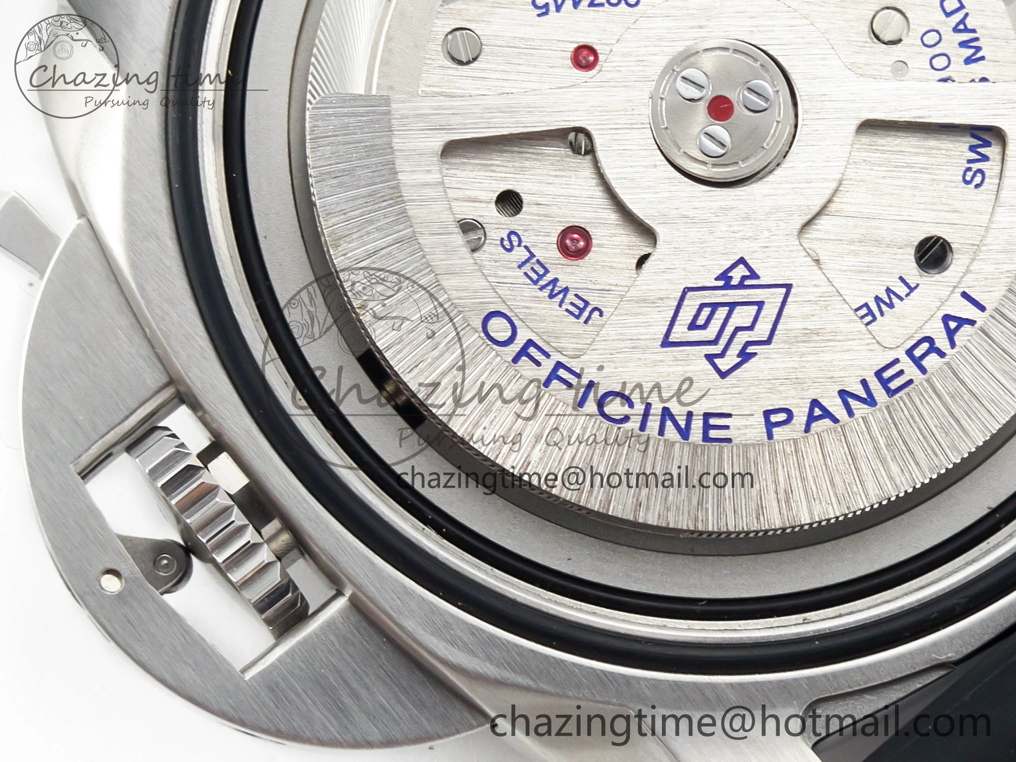 PAM1229 V SS TTF 1:1 Best Edition on Black Rubber Strap P Vibrant 8333