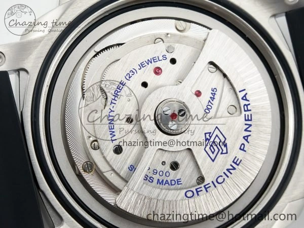 PAM1229 V SS TTF 1:1 Best Edition on Black Rubber Strap P Vibrant 8333