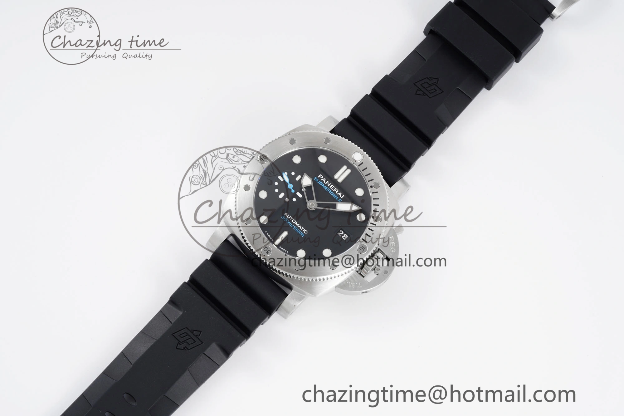PAM1229 Y SBF 1:1 Best Edition Black Dial on Black Rubber Strap P RelaxedFit 8354