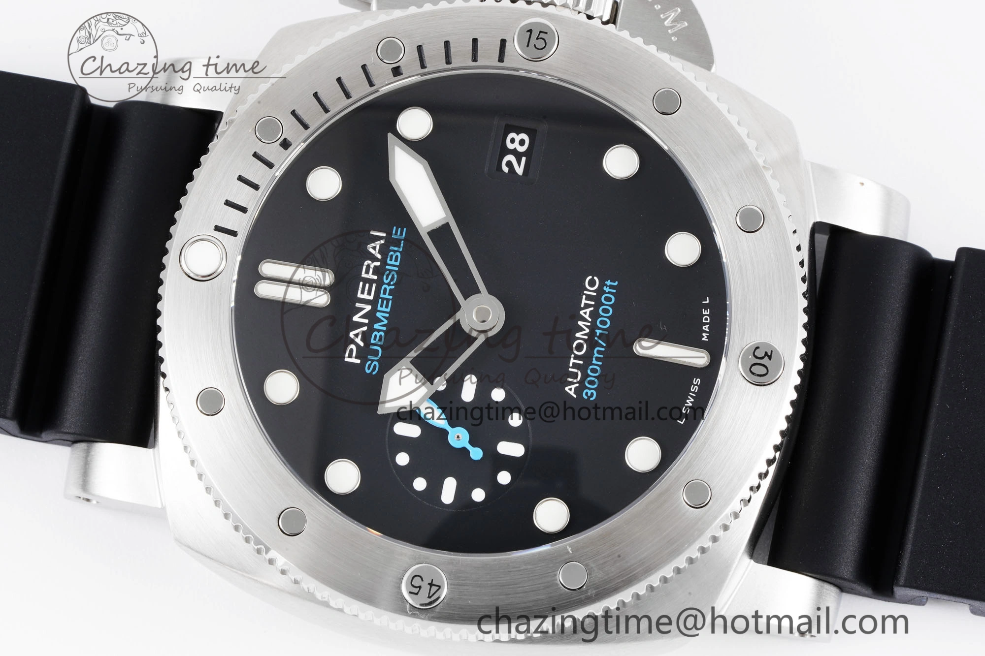 PAM1229 Y SBF 1:1 Best Edition Black Dial on Black Rubber Strap P RelaxedFit 8354