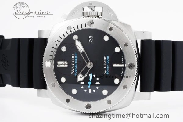 PAM1229 Y SBF 1:1 Best Edition Black Dial on Black Rubber Strap P RelaxedFit 8354