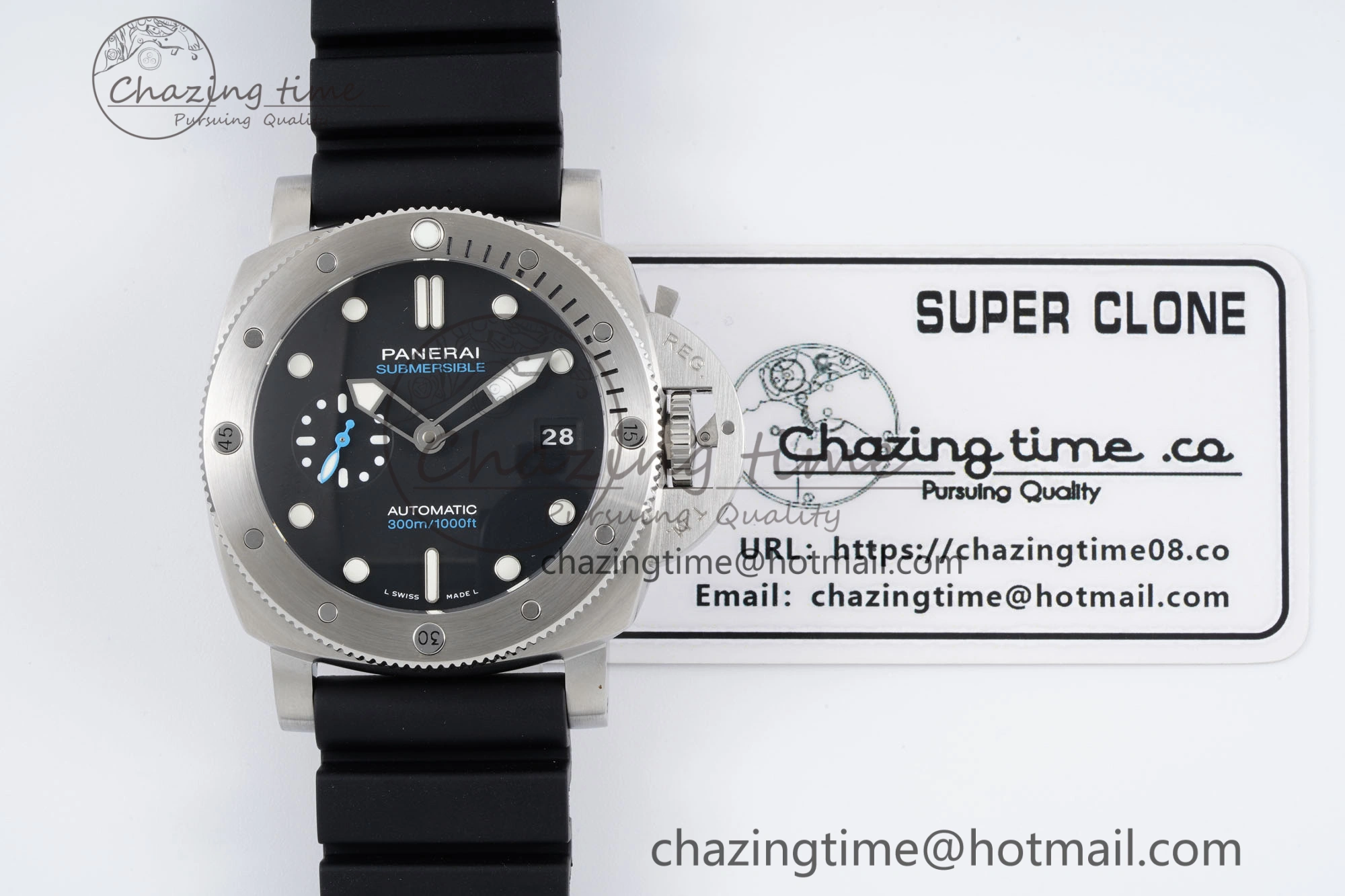 PAM1229 Y SBF 1:1 Best Edition Black Dial on Black Rubber Strap P RelaxedFit 8354