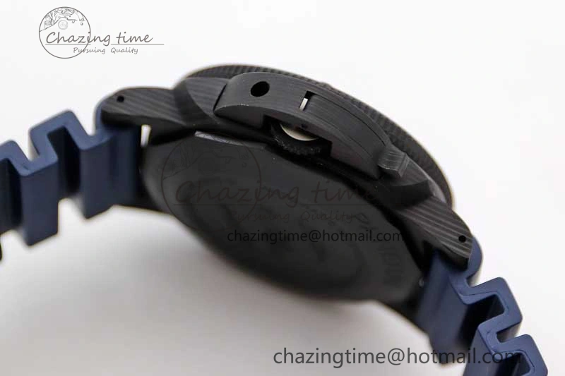 PAM1232 QuarantaQuattro Blu Abisso VSF Best Edition on Blue Rubber Strap P. EasyCare 8352