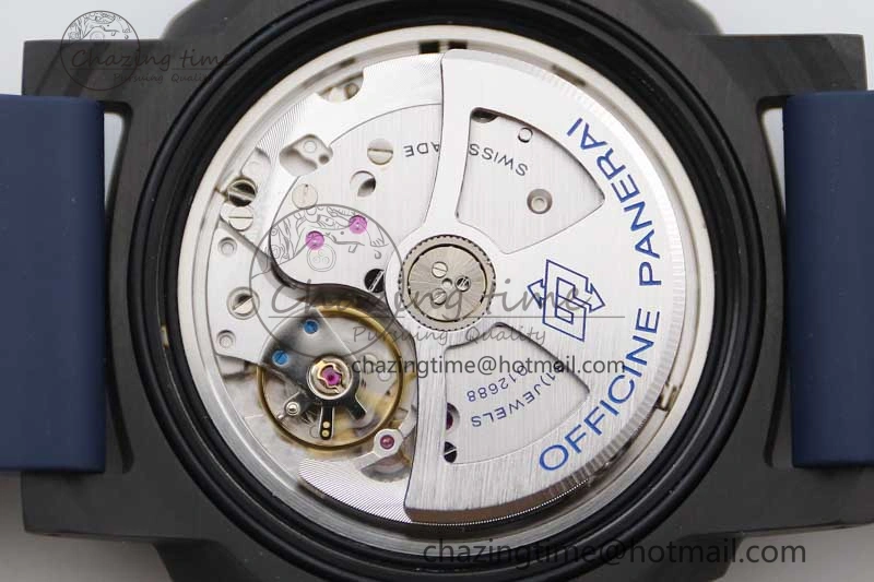 PAM1232 QuarantaQuattro Blu Abisso VSF Best Edition on Blue Rubber Strap P. EasyCare 8352