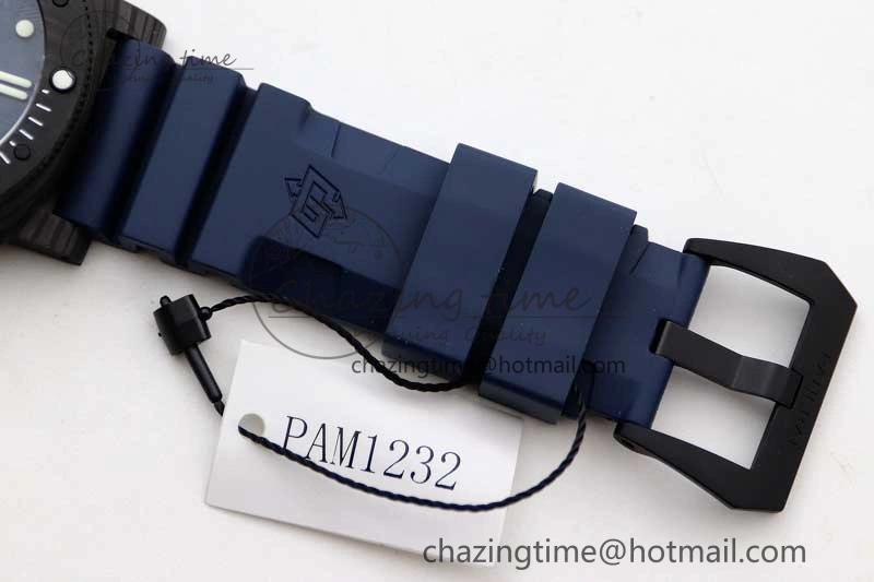 PAM1232 QuarantaQuattro Blu Abisso VSF Best Edition on Blue Rubber Strap P. EasyCare 8352