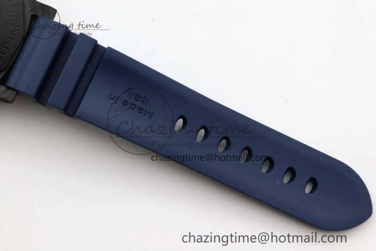 PAM1232 QuarantaQuattro Blu Abisso VSF Best Edition on Blue Rubber Strap P. EasyCare 8352