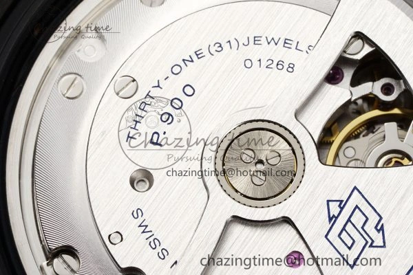 Bright PAM1232 W Carbotech VSF 1:1 Best Edition Blue Dial on Blue Rubber Strap P 8342