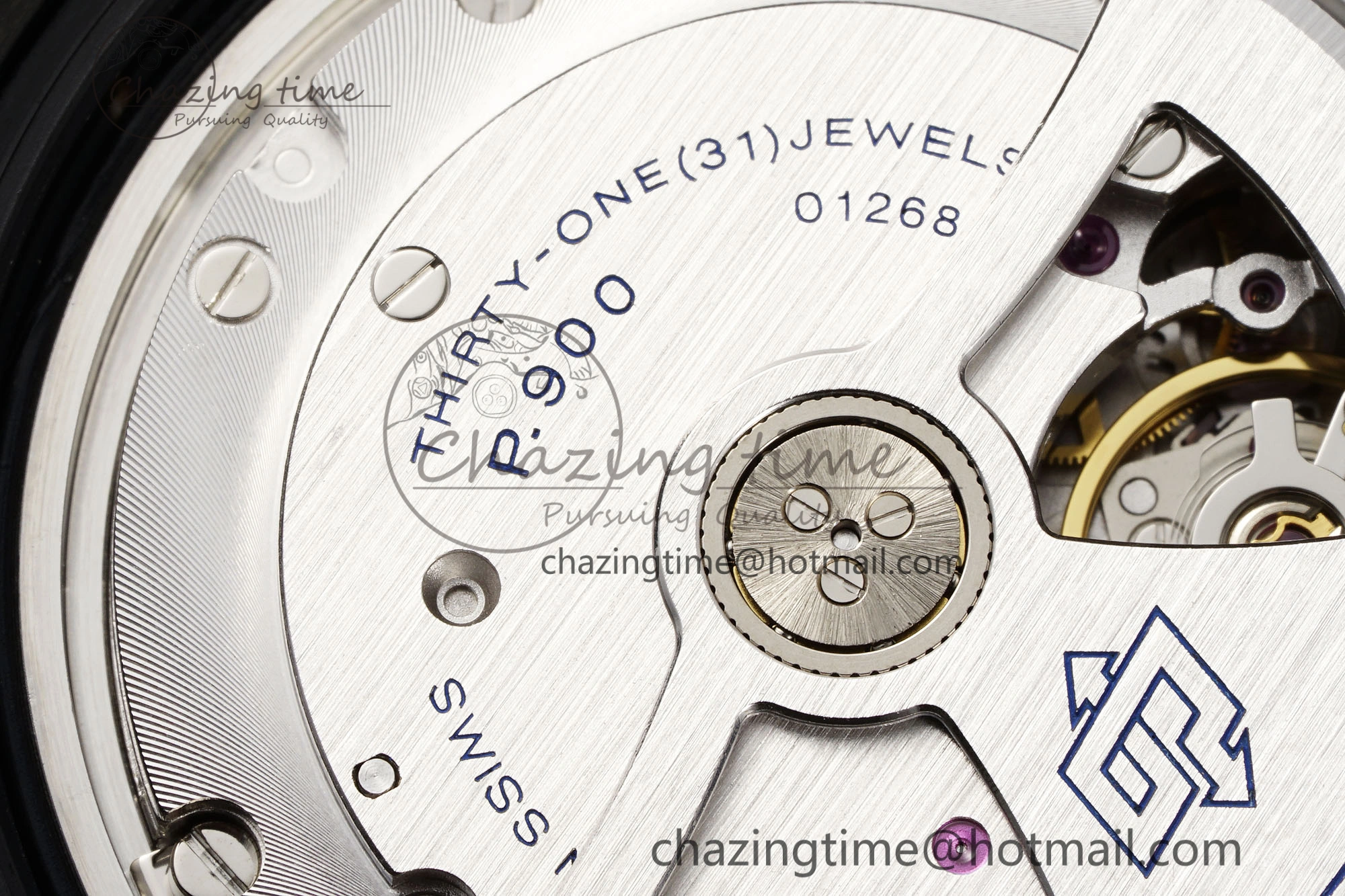 Bright PAM1232 W Carbotech VSF 1:1 Best Edition Blue Dial on Blue Rubber Strap P 8342
