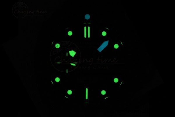 Bright PAM1232 W Carbotech VSF 1:1 Best Edition Blue Dial on Blue Rubber Strap P 8342