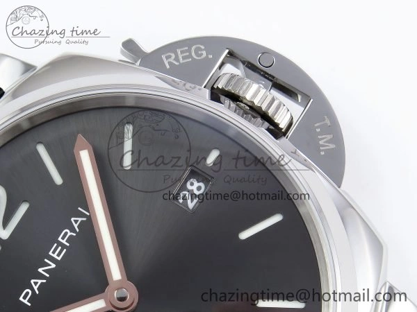FlexibleFit PAM1250 Luminor Due 42mm VSF Best Edition Grey Dial on Leather Strap P900 Clone 8319