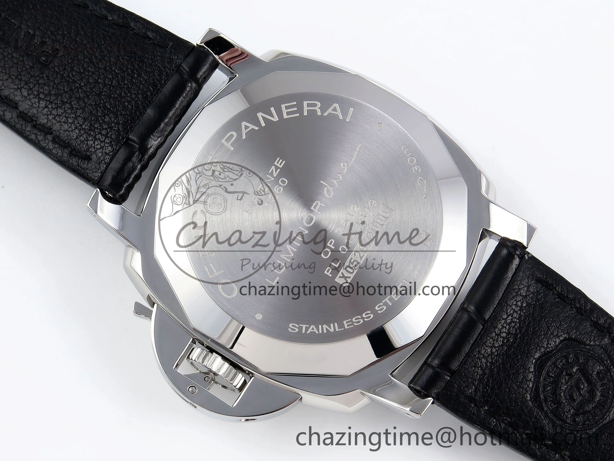 FlexibleFit PAM1250 Luminor Due 42mm VSF Best Edition Grey Dial on Leather Strap P900 Clone 8319