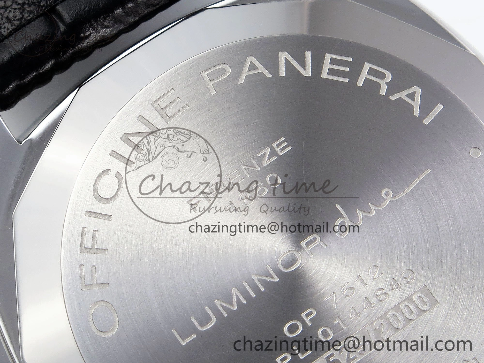 FlexibleFit PAM1250 Luminor Due 42mm VSF Best Edition Grey Dial on Leather Strap P900 Clone 8319