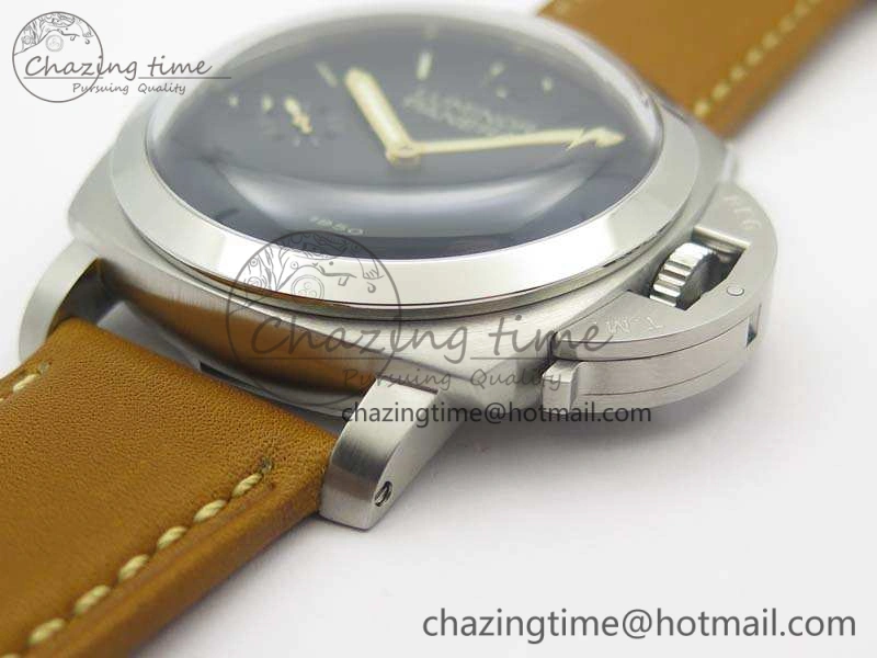 PAM127 E Noob 1:1 Best Edition On Brown Leather Strap A6497 With Y-Incabloc Effortless 8459