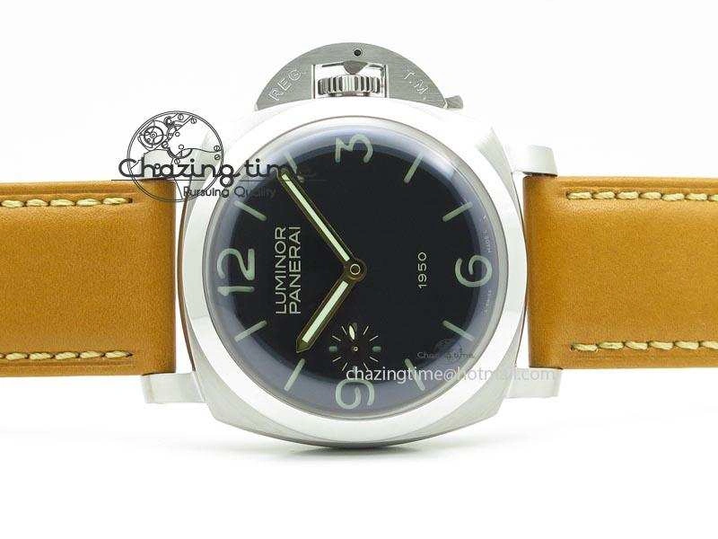 PAM127 E V6F 1:1 Best Edition On Brown Leather Strap A6497 With Y-Incabloc V HighQuality 8500
