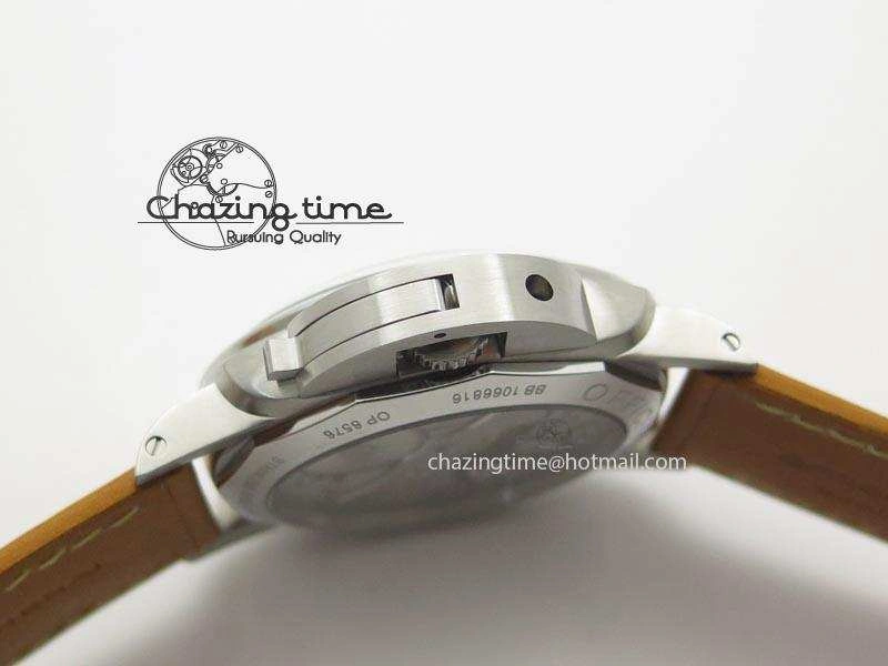 PAM127 E V6F 1:1 Best Edition On Brown Leather Strap A6497 With Y-Incabloc V HighQuality 8500