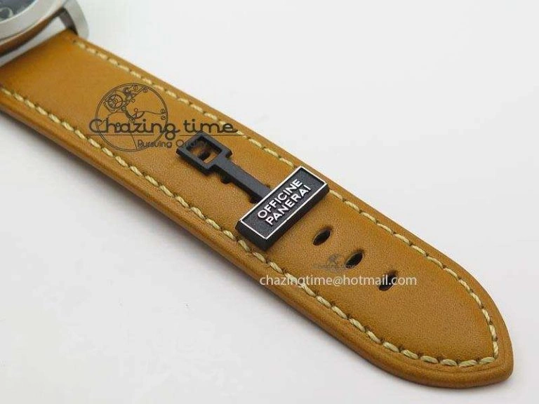 PAM127 E V6F 1:1 Best Edition On Brown Leather Strap A6497 With Y-Incabloc V HighQuality 8500