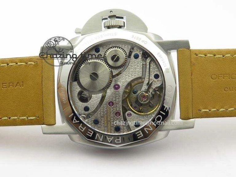 PAM127 E V6F 1:1 Best Edition On Brown Leather Strap A6497 With Y-Incabloc V HighQuality 8500