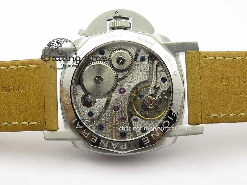 PAM127 E V6F 1:1 Best Edition On Brown Leather Strap A6497 With Y-Incabloc V HighQuality 8500