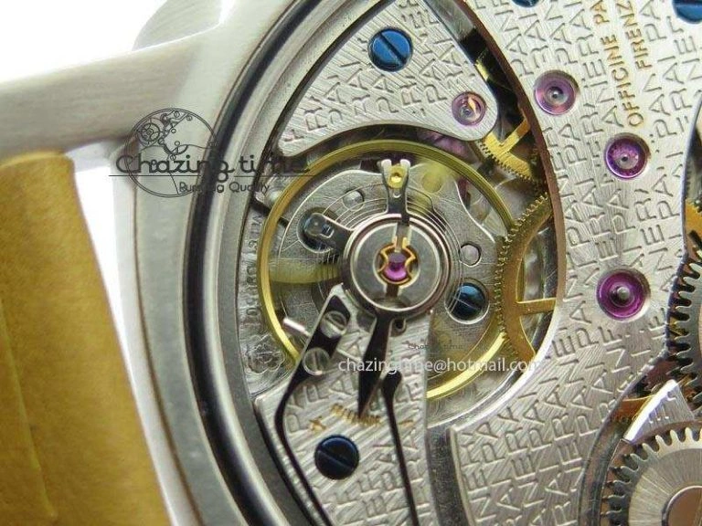 PAM127 E V6F 1:1 Best Edition On Brown Leather Strap A6497 With Y-Incabloc V HighQuality 8500