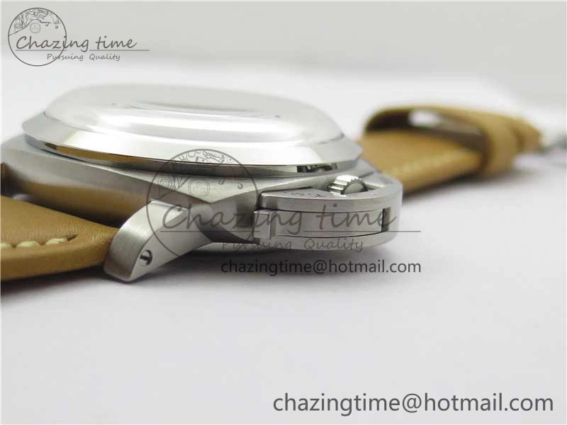 Stretchable PAM127 E XF 1:1 Best Edition On Brown Leather Strap A6497 ( Free Strap) 8394