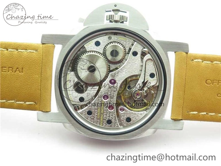 Stretchable PAM127 E XF 1:1 Best Edition On Brown Leather Strap A6497 ( Free Strap) 8394