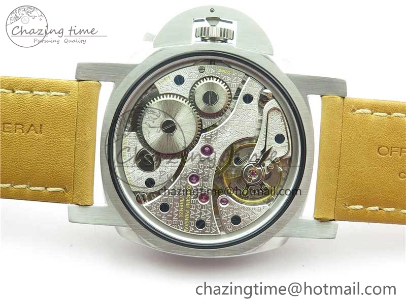 Stretchable PAM127 E XF 1:1 Best Edition On Brown Leather Strap A6497 ( Free Strap) 8394