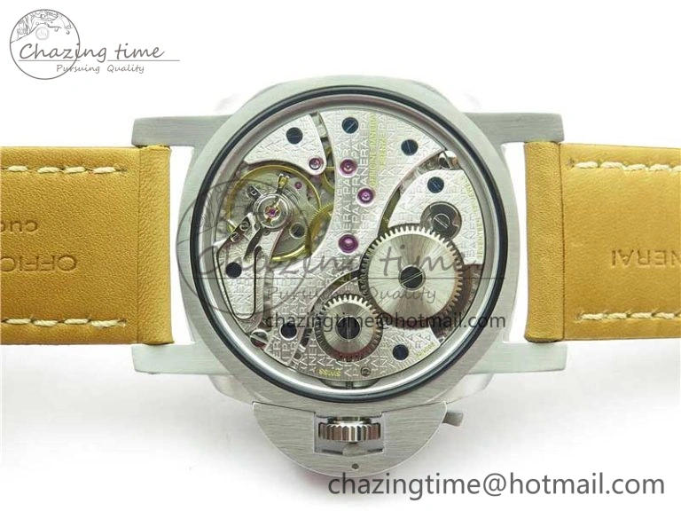 Stretchable PAM127 E XF 1:1 Best Edition On Brown Leather Strap A6497 ( Free Strap) 8394