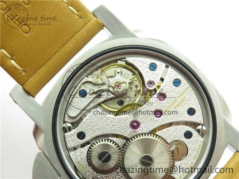 Stretchable PAM127 E XF 1:1 Best Edition On Brown Leather Strap A6497 ( Free Strap) 8394