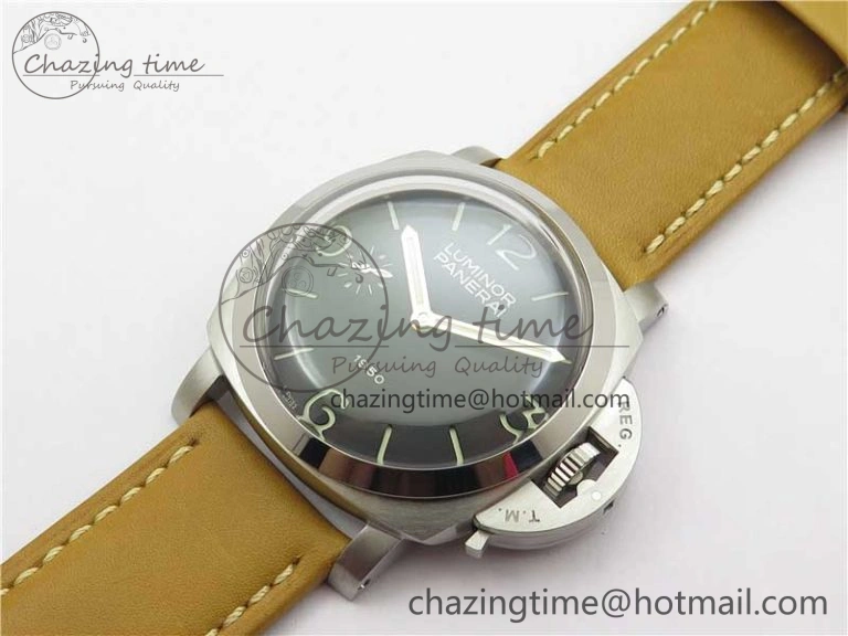 Stretchable PAM127 E XF 1:1 Best Edition On Brown Leather Strap A6497 ( Free Strap) 8394