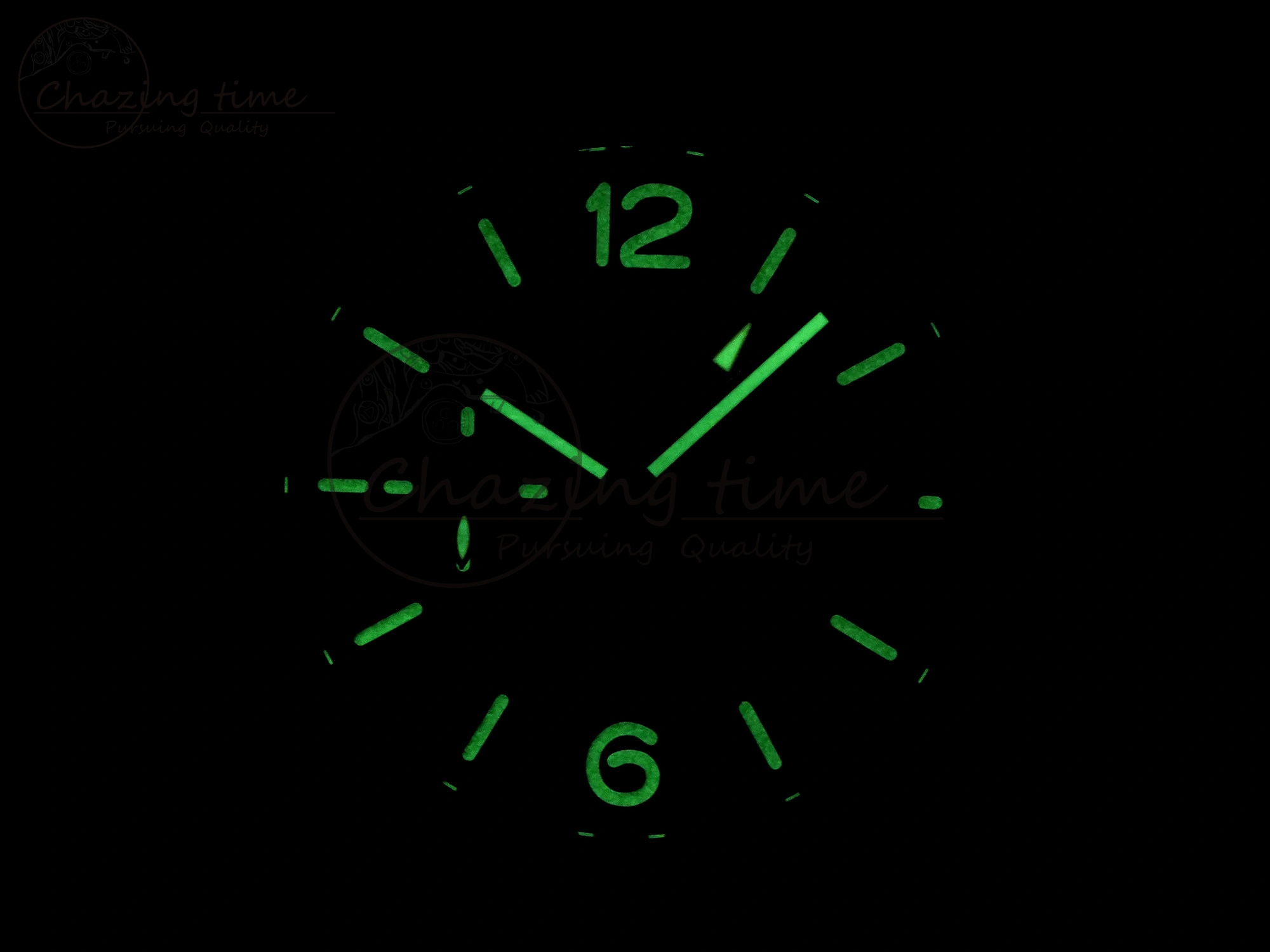 Sporty PAM1279 X LUMINOR GMT 42MM TITANIUM VSF 1:1 BEST EDITION BLUE DIAL ON BLACK LEATHER STRAP P.9011 SUPER CLONE 8348