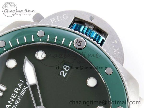 PAM1287 V TTF 1:1 Best Edition Green Dial on Green Nylon Strap P EasyMatch 8312