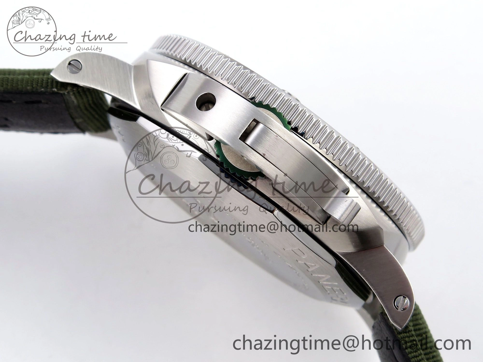 PAM1287 V TTF 1:1 Best Edition Green Dial on Green Nylon Strap P EasyMatch 8312