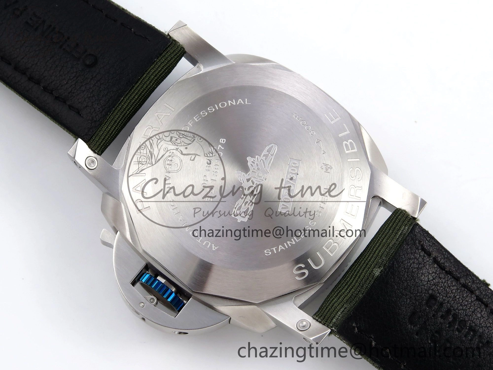 PAM1287 V TTF 1:1 Best Edition Green Dial on Green Nylon Strap P EasyMatch 8312