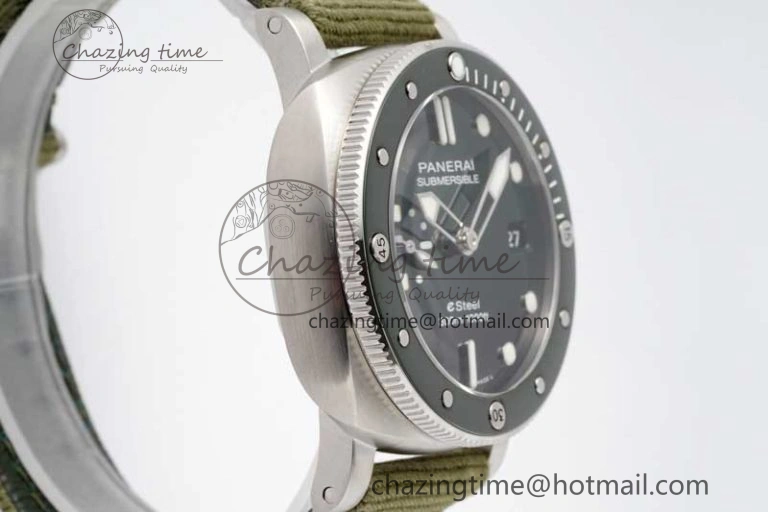 PAM1287 Y SBF 1:1 Best Edition Green Dial on Green Nylon Strap P FlexibleFit 8351