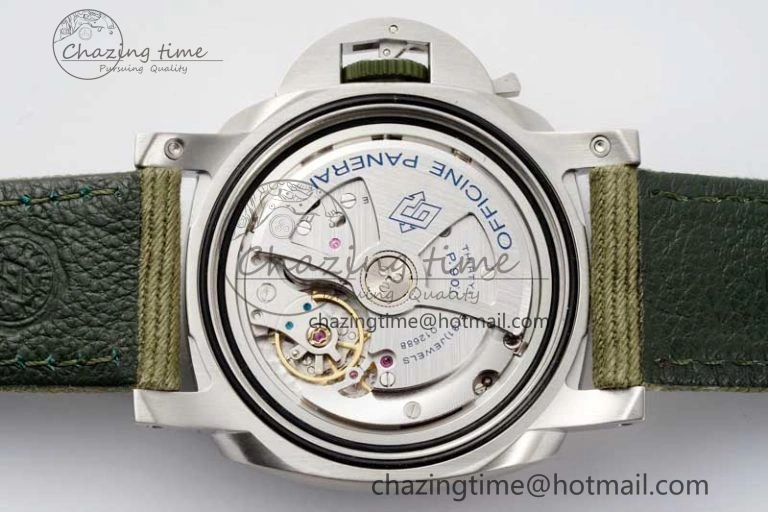 PAM1287 Y SBF 1:1 Best Edition Green Dial on Green Nylon Strap P FlexibleFit 8351