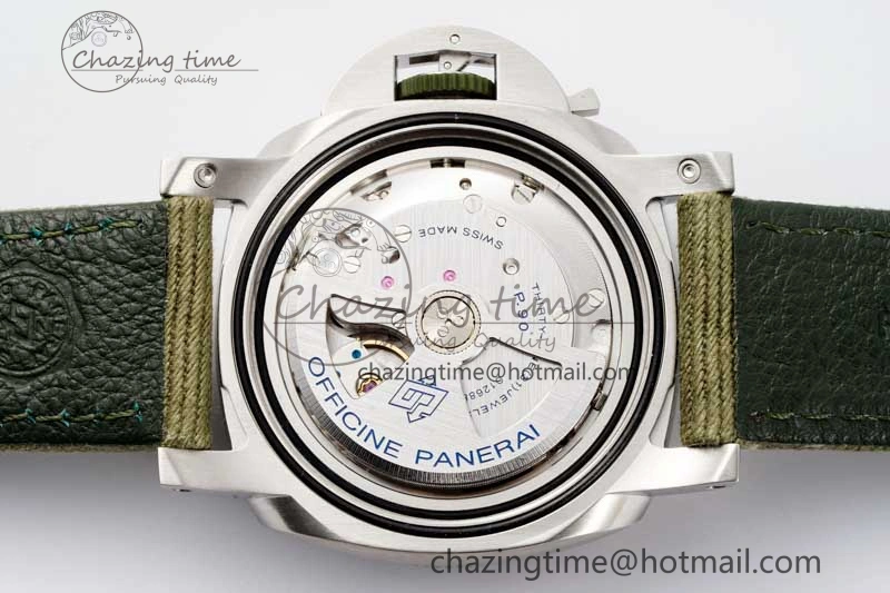 PAM1287 Y SBF 1:1 Best Edition Green Dial on Green Nylon Strap P FlexibleFit 8351