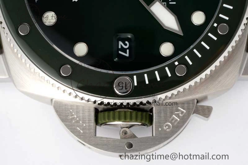 PAM1287 Y SBF 1:1 Best Edition Green Dial on Green Nylon Strap P FlexibleFit 8351