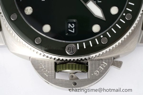 Chic PAM1287 Y VSF 1:1 Best Edition Green Dial on Green Nylon Strap P 8344