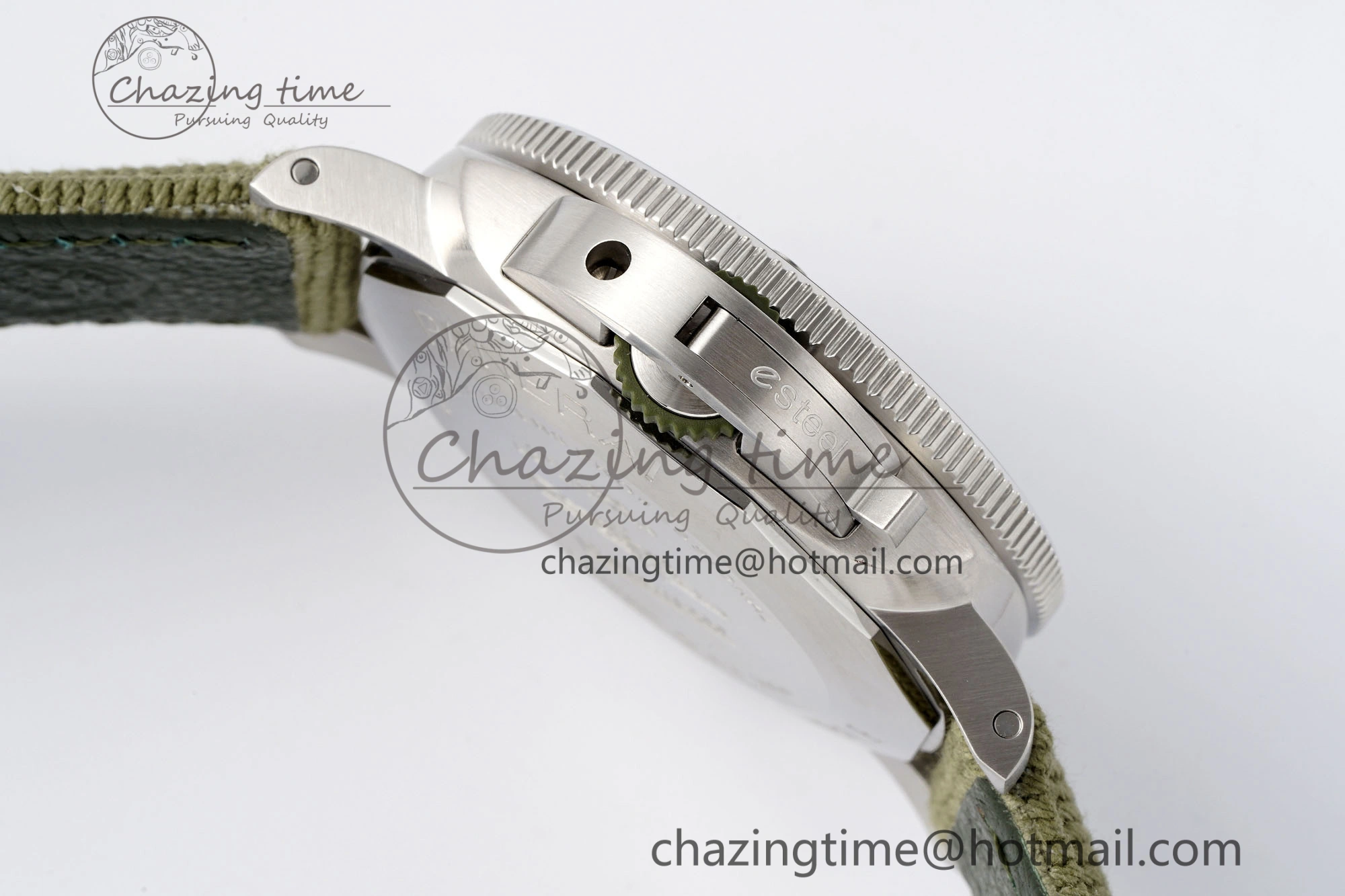 Chic PAM1287 Y VSF 1:1 Best Edition Green Dial on Green Nylon Strap P 8344