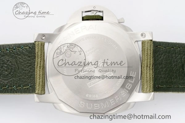 Chic PAM1287 Y VSF 1:1 Best Edition Green Dial on Green Nylon Strap P 8344