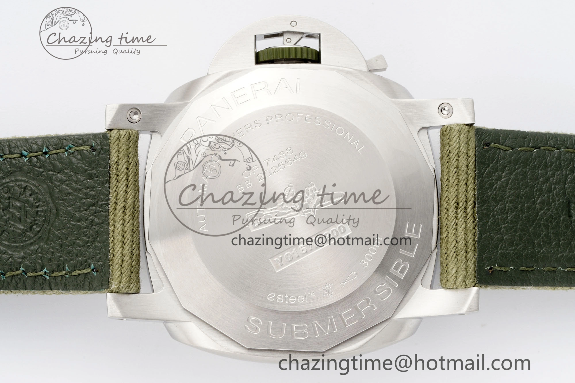 Chic PAM1287 Y VSF 1:1 Best Edition Green Dial on Green Nylon Strap P 8344
