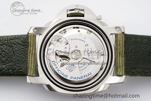 Chic PAM1287 Y VSF 1:1 Best Edition Green Dial on Green Nylon Strap P 8344