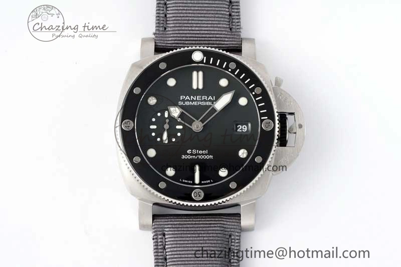 PAM1288 Y SBF 1:1 Best Edition Gray Dial on Gray Nylon Strap P Tailored 8349