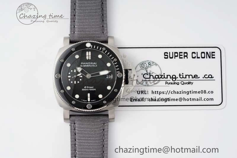 PAM1288 Y SBF 1:1 Best Edition Gray Dial on Gray Nylon Strap P Tailored 8349